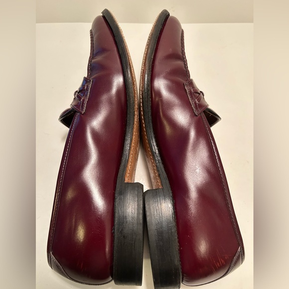 Allen Edmonds Barrington Oxblood Leather Loafers Size 10 1/2 D - Picture 12 of 13